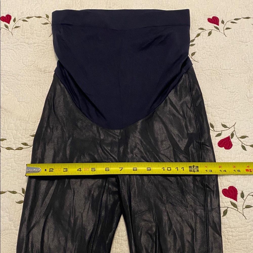 Spanx Maternity Mama Faux Leather Leggings Women’s M - Picture 6 of 8